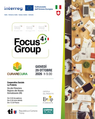 '4° Focus Group Italiano' - Domodossola (VB) - 29 ottobre 2026