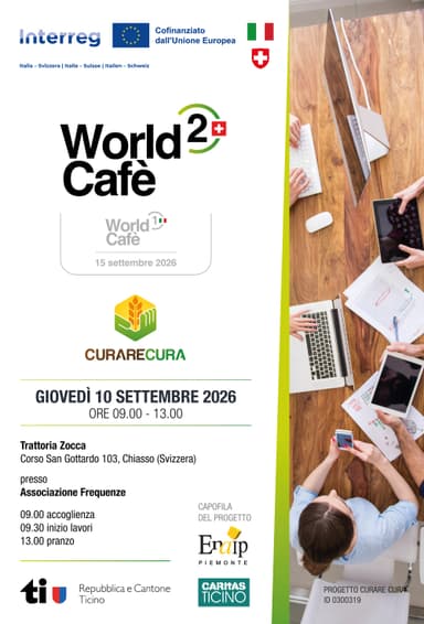 '2° World Cafè Svizzero' - Chiasso - 10 settembre 2026