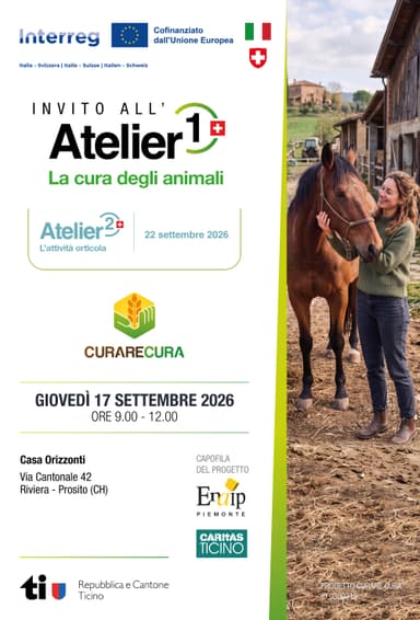 '1° Atelier Svizzero' - Prosito - Riviera - 17 settembre 2026