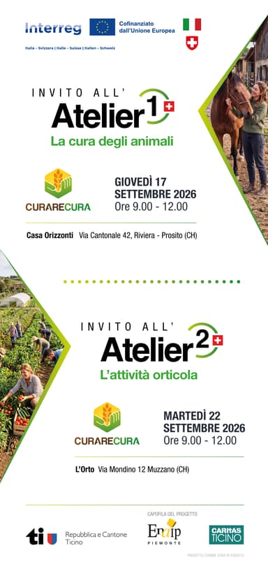 '1° Atelier Svizzero' - Prosito - Riviera - 17 settembre 2026