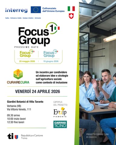 '1° Focus Group Italiano' - Verbania - 24 aprile 2026